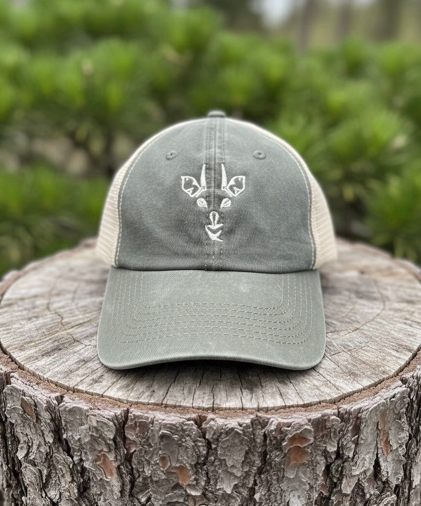 Olive & Cream Trucker Cap