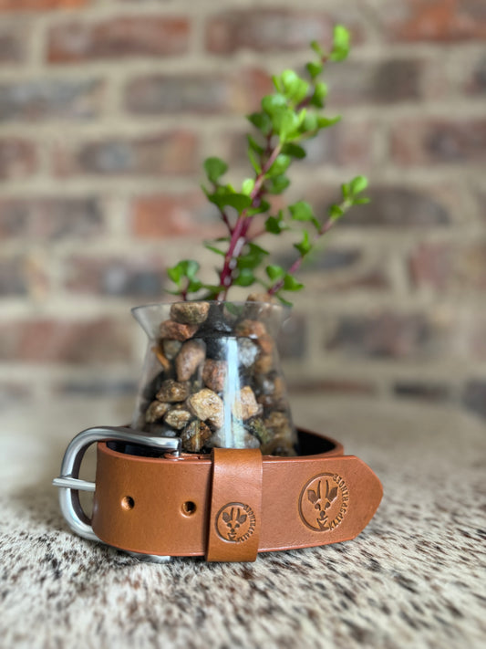 Mens Leather Belt - Tan