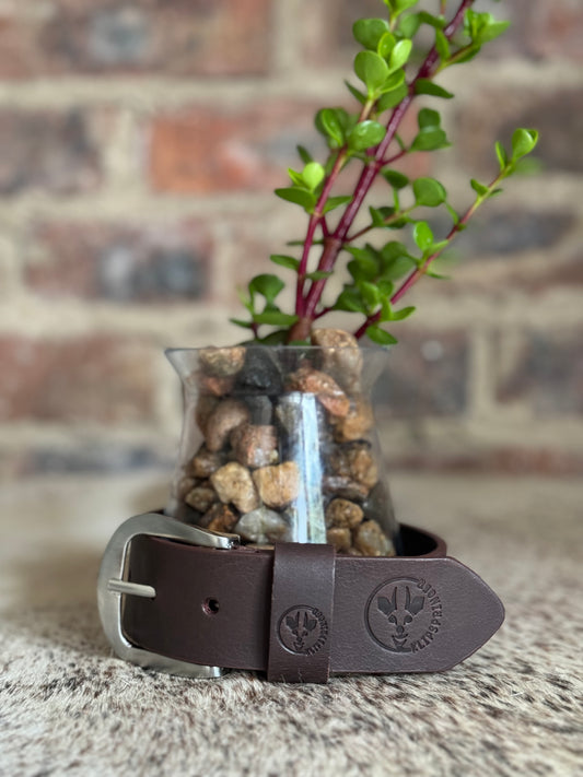 Ladies Leather Belt - Brown