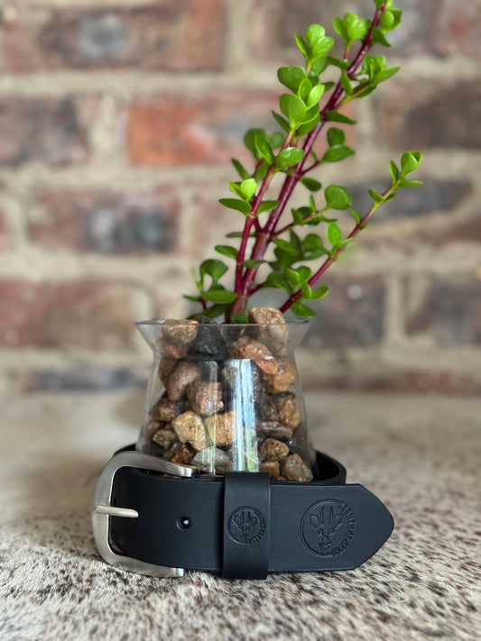 Ladies Leather Belt - Black