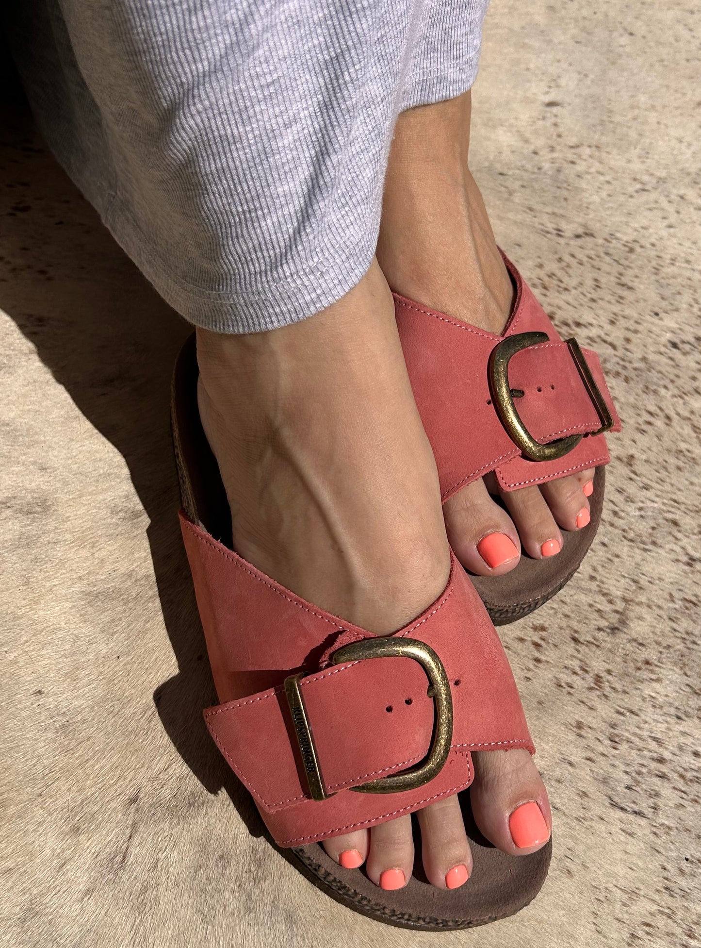 Protea Ladies Sandal - Pink / Black / Brown