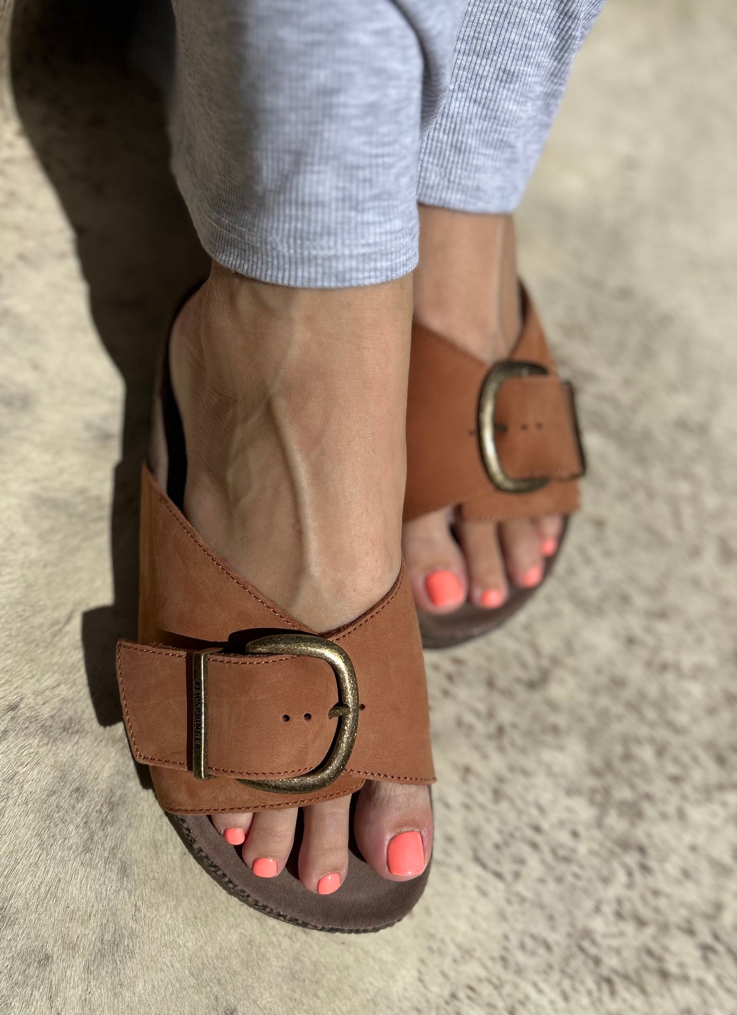 Protea Ladies Sandal - Pink / Black / Brown