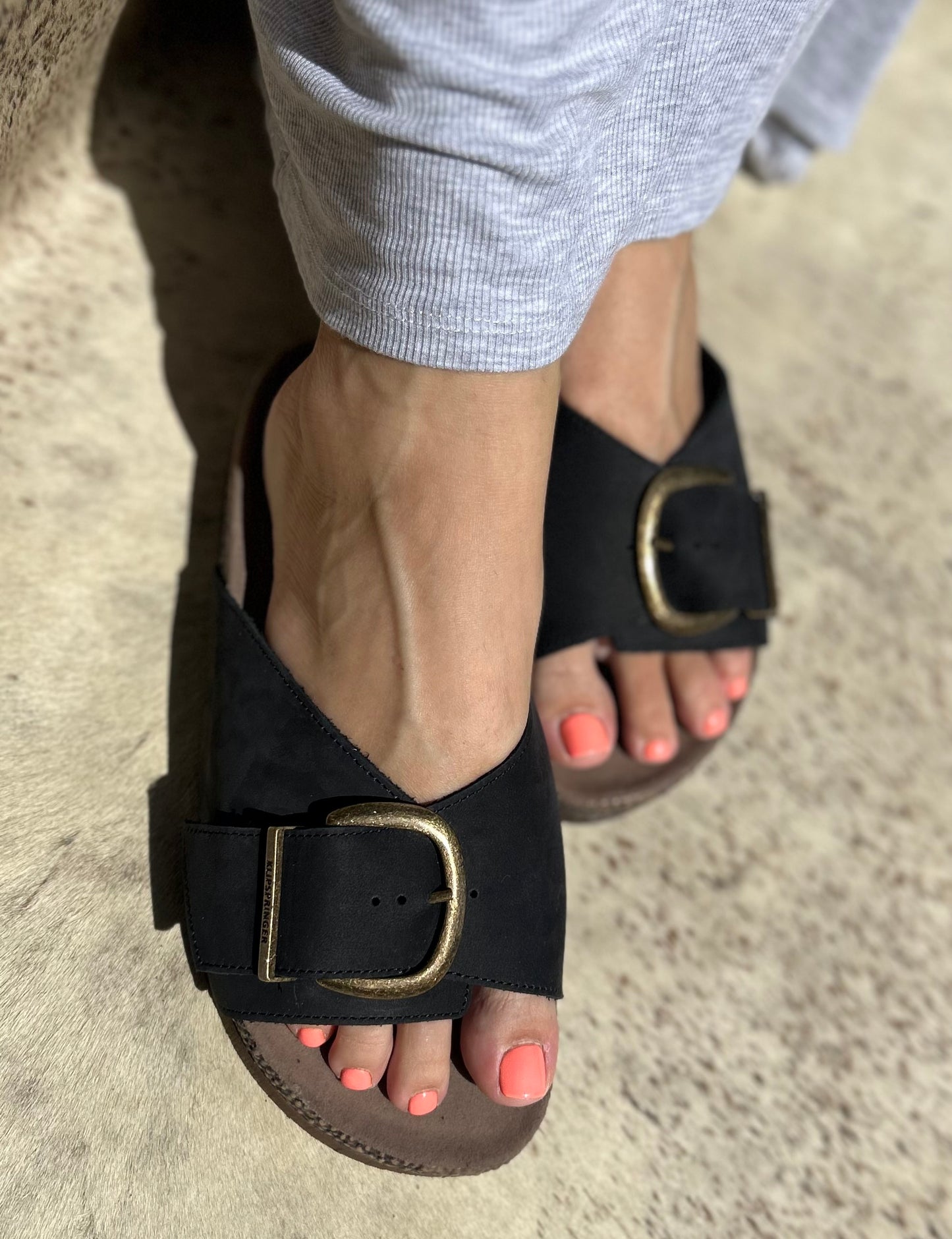 Protea Ladies Sandal - Pink / Black / Brown