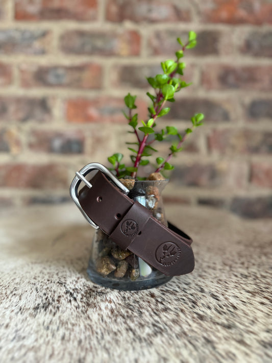 Mens Leather Belt - Brown