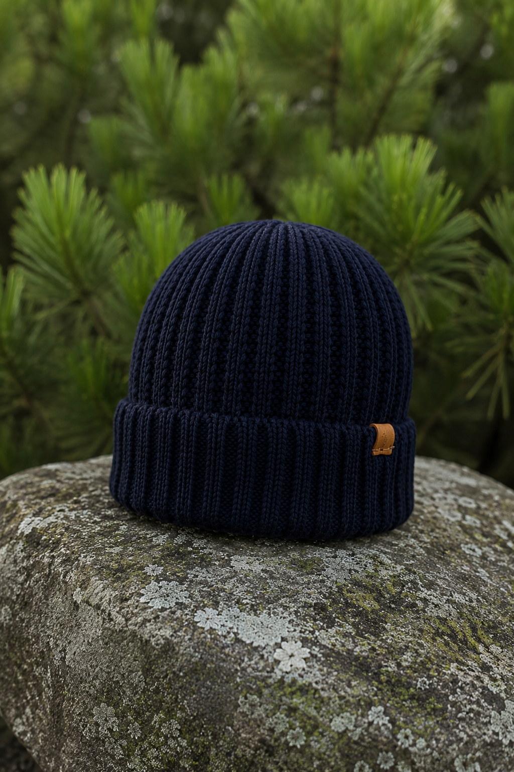 Klipspringer Rib Knit Beanie - Navy