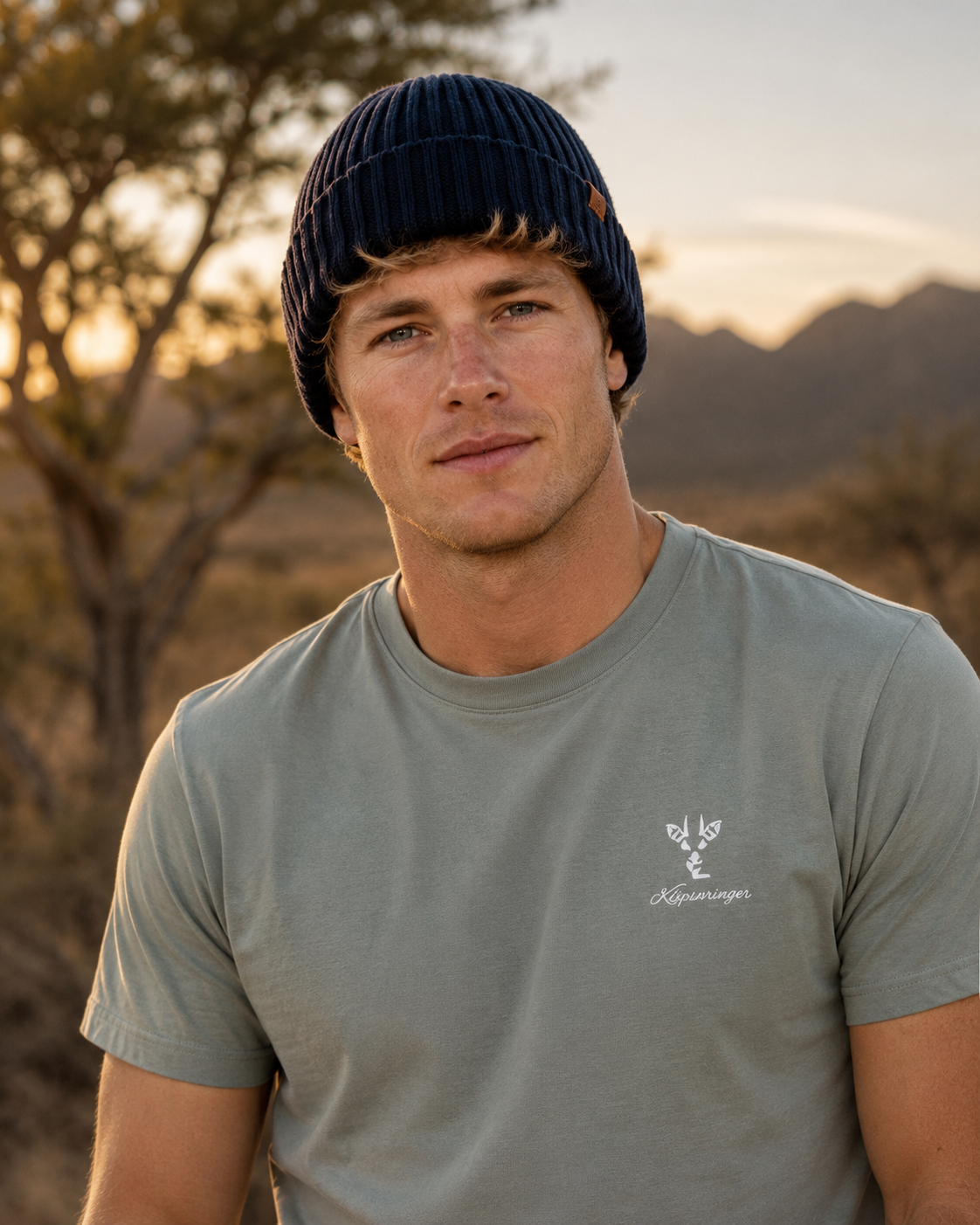 Klipspringer Rib Knit Beanie - Navy